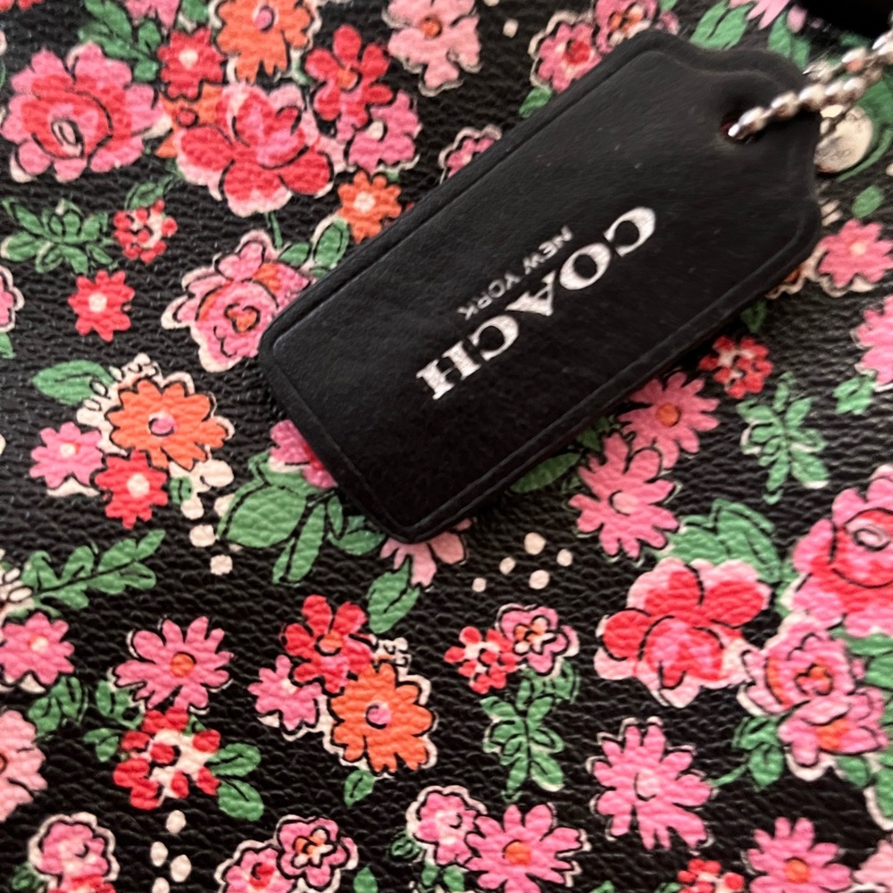 Leather coach purse floral spring - Picture 9 of 9